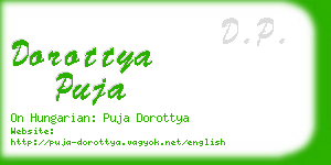 dorottya puja business card